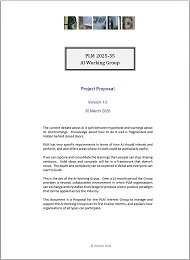 PLM AI Working Group Proposal